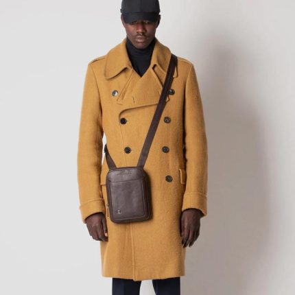 Piquadro Borsello uomo testa di moro in pelle Black Square