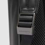 Piquadro Zaino nero in pelle porta pc 14" Urban