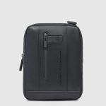 Piquadro Borsello uomo a tracolla nero in pelle porta iPadrban