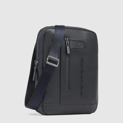 Piquadro Borsello uomo a tracolla nero in pelle porta iPadrban