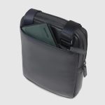 Piquadro Borsello uomo a tracolla nero in pelle porta iPadrban