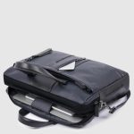 Piquadro Borsa blu in pelle porta pc 15,6" personalizzabile Urban