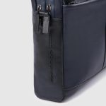 Piquadro Borsa blu in pelle porta pc 15,6" personalizzabile Urban