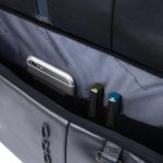 Piquadro Zaino blu in pelle porta pc 15,6" personalizzabile Urban