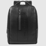 Piquadro Zaino uomo nero in pelle porta pc 15,6" Urban