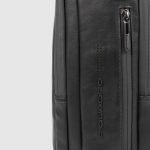 Piquadro Zaino uomo nero in pelle porta pc 15,6" Urban
