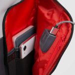 Piquadro Trolley cabina grigio in pelle portabile a zaino Urban