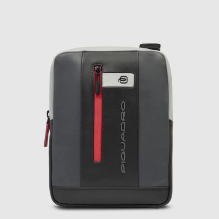 Piquadro Borsello a tracolla uomo grigio in pelle porta iPadrban