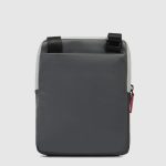 Piquadro Borsello a tracolla uomo grigio in pelle porta iPadrban