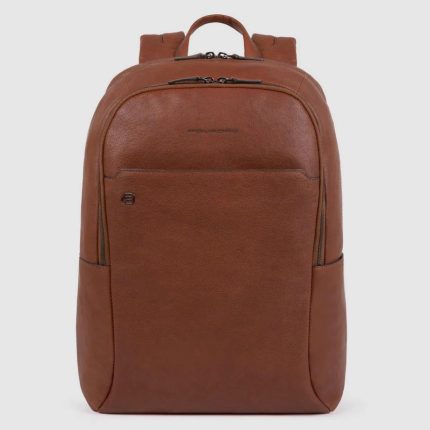 Piquadro Zaino cuoio in pelle porta pc 15,6" Black Square