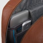 Piquadro Zaino cuoio in pelle porta pc 15,6" Black Square