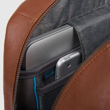 Piquadro Zaino cuoio in pelle porta pc 15,6" Black Square