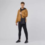 Piquadro Borsello uomo blu in tessuto riciclato e pelle porta iPadrief