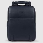 Piquadro Zaino blu in pelle sottile porta pc 15,6" Modus