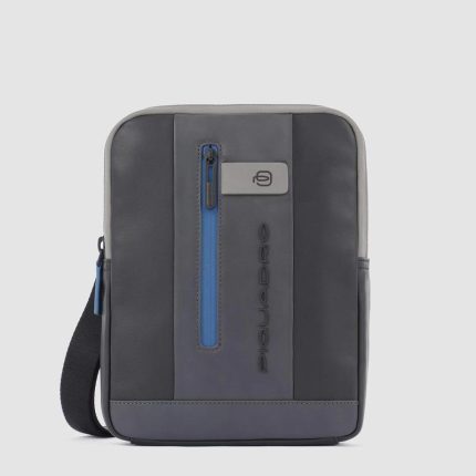 Piquadro Borsello a tracolla uomo grigio in pelle porta iPadrban