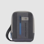 Piquadro Borsello uomo grigio in pelle porta iPadni Urban