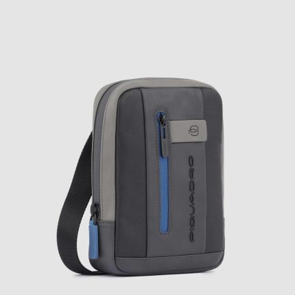Piquadro Borsello uomo grigio in pelle porta iPadni Urban