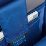 Piquadro Zaino grigio in pelle porta pc 14" Urban