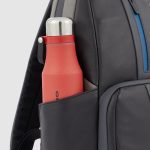 Piquadro Zaino grigio in pelle porta pc 14" Urban