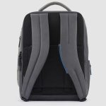 Piquadro Zaino grigio in pelle porta pc 15,6" Urban