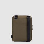 Piquadro Borsello uomo verde - nero in tessuto riciclato e pelle porta iPadrief