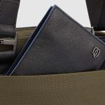 Piquadro Borsello uomo verde - nero in tessuto riciclato e pelle porta iPadrief