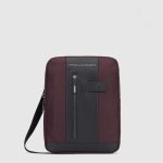 Piquadro Borsello uomo wenge - nero in tessuto riciclato e pelle porta iPadrief