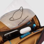 Piquadro Borsello uomo wenge - nero in tessuto riciclato e pelle porta iPadrief