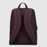 Piquadro Zaino wenge - nero in tessuto riciclato e pelle porta pc 14" Brief