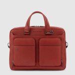 Piquadro Borsa rossa in pelle porta pc 14" Black Square