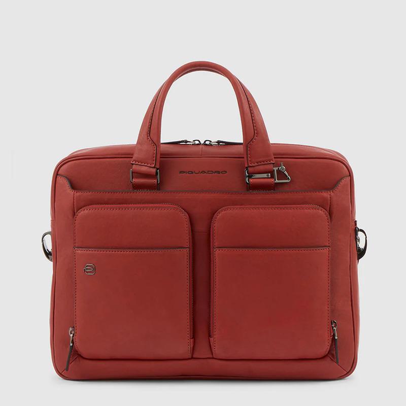 Piquadro Borsa rossa in pelle porta pc 14" Black Square Piquadro Borsa rossa in pelle porta pc 14" Black Square