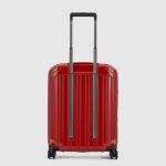 Piquadro Trolley da cabina rigido rosso in policarbonato a 4 ruote PQ-Light