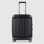 Piquadro Trolley cabina rigido grigio in policarbonato a 4 ruote porta pc PQ-Light