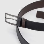 Piquadro Cintura uomo reversibile marrone - nera in pelle Modus