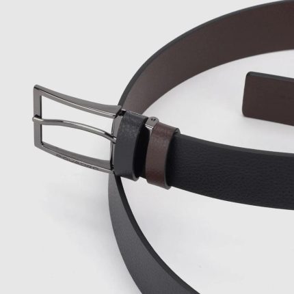 Piquadro Cintura uomo reversibile marrone - nera in pelle Modus