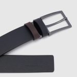 Piquadro Cintura uomo reversibile marrone - nera in pelle Modus