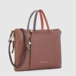 Piquadro Borsa da lavoro donna marrone in pelle porta pc 15,6" Circle