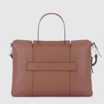 Piquadro Borsa da lavoro donna marrone in pelle porta pc 15,6" Circle