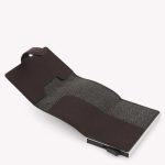 Piquadro Portacarte testa di moro in metallo e pelle Black Square