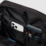 Piquadro Zaino sottile verde in pelle porta pc 14" Modus