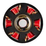 Versace set di 6 tazze the con piattini medusa rosso