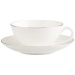 Villeroy & boch set di 6 tazze the con piattino anmut platinum n. 1
