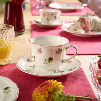 Villeroy & boch tazza da cappuccino con piattino petite fleur