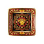 Versace coppetta quadrata 12 cm medusa rosso