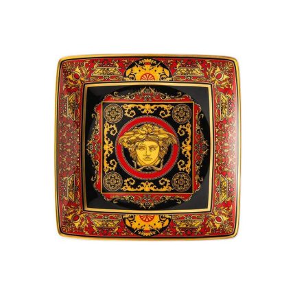 Versace coppetta quadrata 12 cm medusa rosso