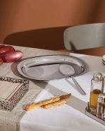 Alessi vassoio 30 cm acciaio lucido