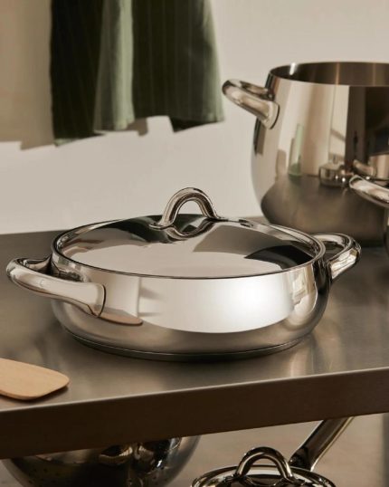 Alessi casseruola bassa 20 cm con manici mami