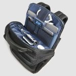 Piquadro Zaino da viaggio modulare 2 in 1 verde in tessuto e pelle porta pc 15,6" Hexagon