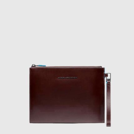 Piquadro Pochette uomo mogano in pelle porta iPadni Blue Square