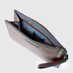 Piquadro Pochette uomo mogano in pelle porta iPadni Blue Square